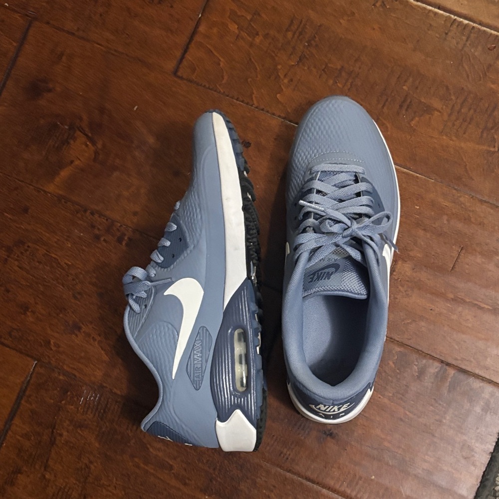 Nike Air Max Blue and White Shoes